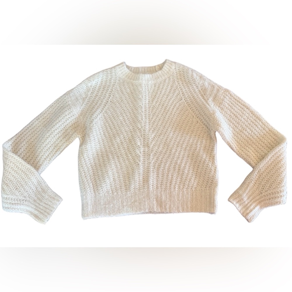 Abercrombie & Fitch Women's Alpaca Blend Ivory Sweater Small